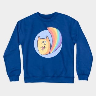 Rainbow Kittycat Crewneck Sweatshirt